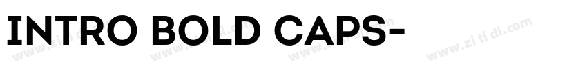 Intro Bold Caps字体转换